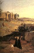  Jean Baptiste Camille  Corot Hagar in the Wilderness Sweden oil painting reproduction